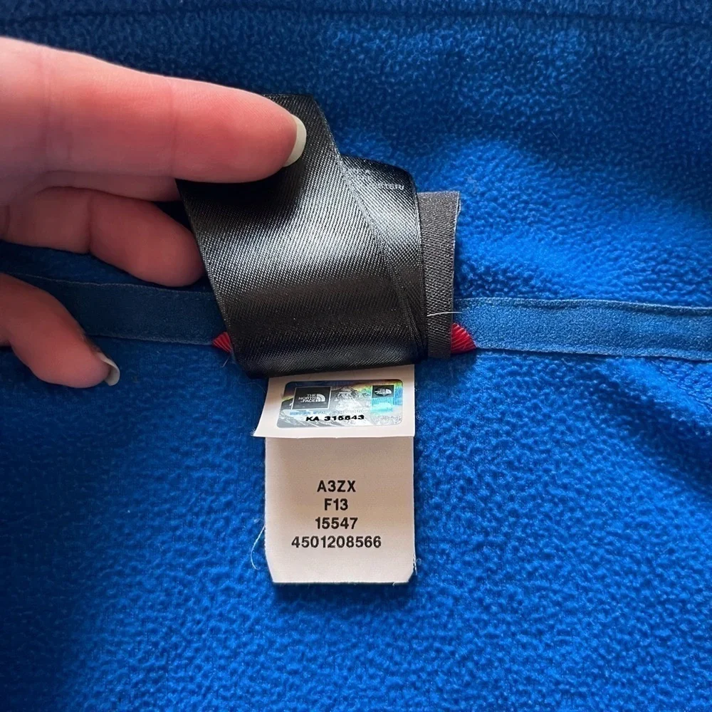 Men’s North Face Fleece 1/4 Zip Blue XXL
